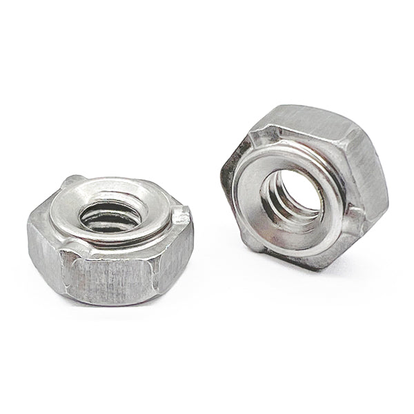 18-8 (304) Stainless Steel 3 Projection Hex Weld Nuts