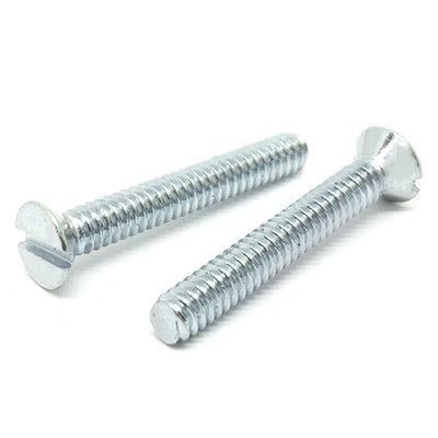 Grade 2 Slotted Flat Head Machine Screws