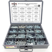 5/16"-24 Fine Grade 5 Hex Cap Screws, Nuts, & Washers - 540 PCS