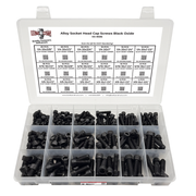 Assortment Kit #596 (239Pcs.)  Alloy Socket Head Cap Screws Black Oxide 1/4 5/16 3/8