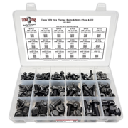 Assortment Kit #602 (224Pcs.) DIN Grade 10.9 Metric Flange Screws & Class 10 Flange Locknuts - Phos & Oil Finish