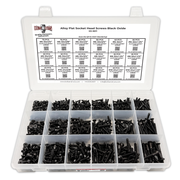 Assortment Kit #611 (716Pcs.)  Small Alloy Flat Socket Head Cap Screws Black Oxide #6 #8 #10