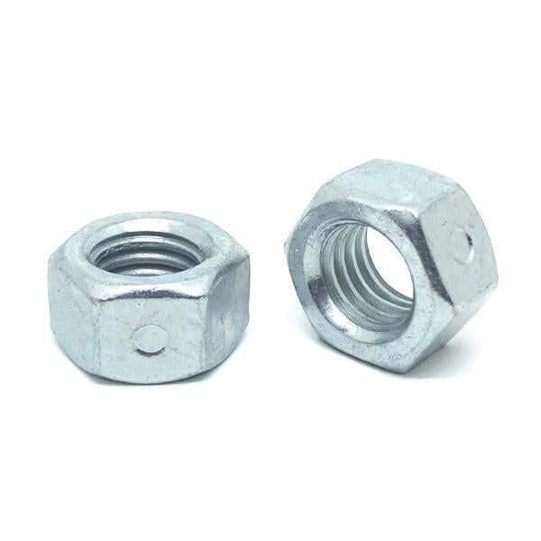 1/2"-20 Steel Two Way Reversible Hex Lock Nuts Zinc