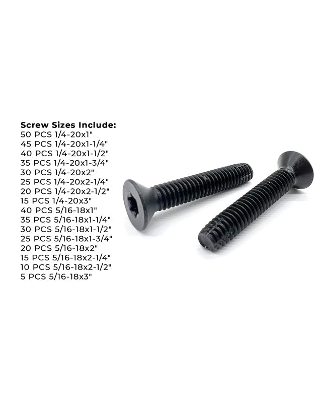 Star Drive Flat Head Trailer Floorboard Deck Screws Assortment - 441 PCS
