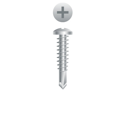 #6 Strong-Point Pan Head 6-20 x 3/8, PH, 410 Stainless Steel