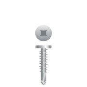 #10 Strong-Point Pancake Head 10-16 x 1, SQ/PH, 410 Stainless Steel