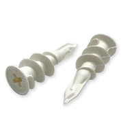1/2 x 1-5/8 USA Made E-Z Anchor Mini White Nylon for use w/#6, 7, & 8 Screws