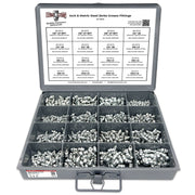 Inch and Metric Steel Zinc Clear Zerks Grease Fittings - 551 PCS