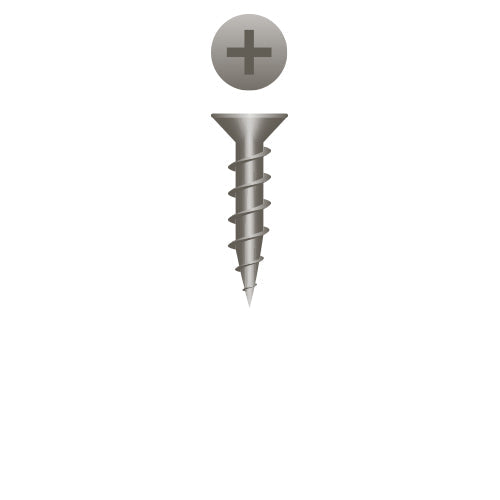 #6 Strong-Point Flat Head 6 x 5/8, PH, Plain and Lubed
