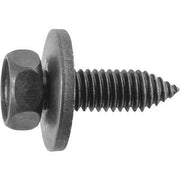 M6-1.0x20mm Hex Head Sems Thread Forming Screw, 17mm Washer, Black Phosphate