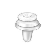 9.5mmx14mm White Nylon Triple Headed Door Panel Retainer