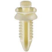 5/16"x3/4" White Triple Head Nylon Door Trim Panel Retainer