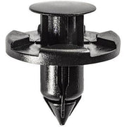 8mmx20mm Black Nylon Push-Type Retainer w/ Drive Pin, 20mm Head