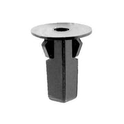 #12 (5.5mm) Black Nylon Grommet, 8mm Square  Hole, 22mm Stem, 20mm Head