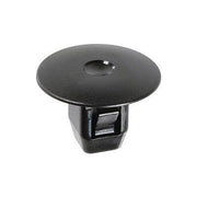 #8  Black Nylon Screw GROMMET, 9mm Square Hole, 12mm Stem, 20mm Round Head