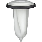 M4.8 (#10) White Nylon GROMMET with Sealer, 8mm Square Hole, 16mm Head
