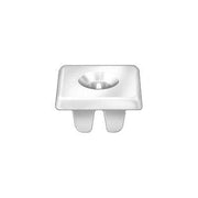 1/4"-20 White Nylon License Plate Nut, 5/8" Head