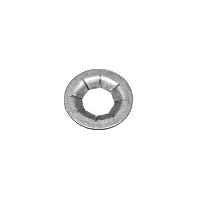 1/4" Stud, Sheered Push On Retainer, 8 Prongs, Zinc Mechanical .0002 Minimum