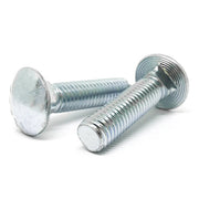 3/8-16x2-1/2" Grade 5 Round Head Square Neck Carriage Bolts Zinc