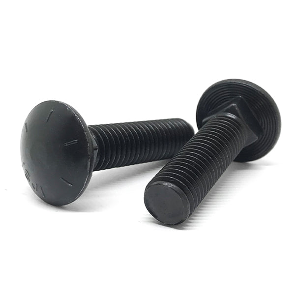 5/8-11x4" Grade 8 Round Head Square Neck Full Thread Carriage Bolts Plain