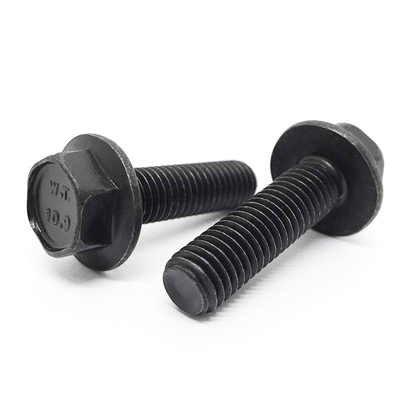M5-.8x25 Class 10.9 Hex Flange Bolts Phos & Oil