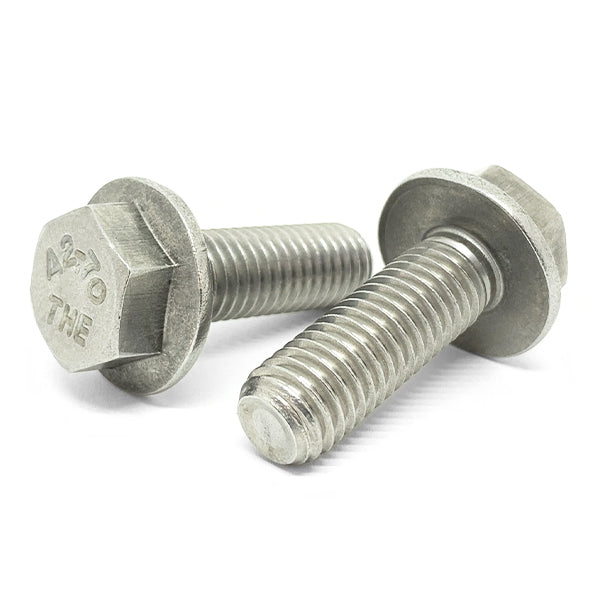 M6-1.0x12 A2-70 Stainless Steel Hex Flange Bolts