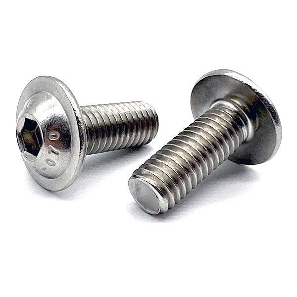 M4-0.7x10 A2-70 Stainless Steel Button Flange Socket Cap Screws