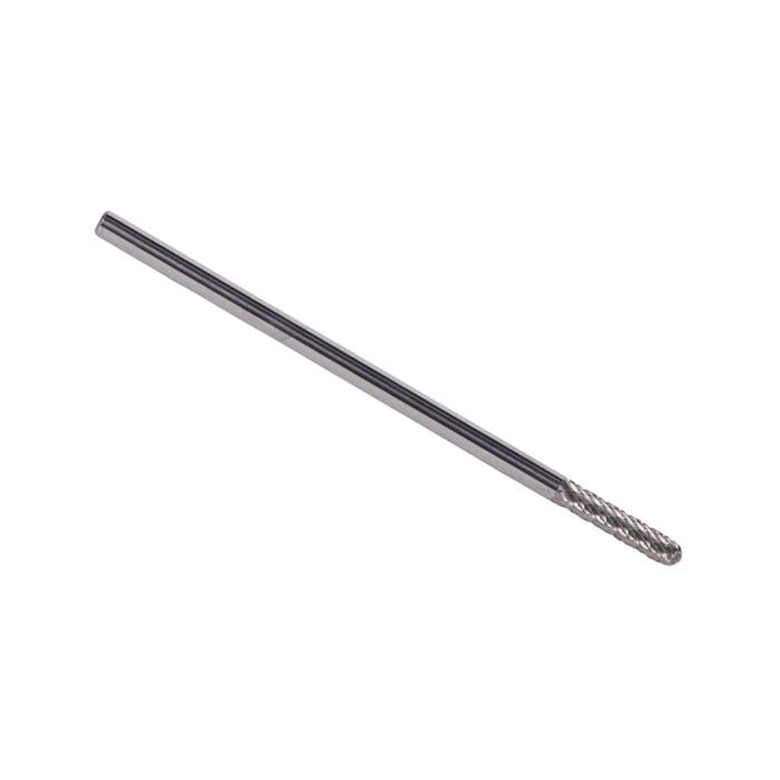 1/8" x 9/16" Cylindrical Radius-End Miniature Carbide Bur 1/8" Shank