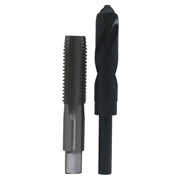 1"-14 HSS Plug Tap and 15/16" HSS 1/2" Shank Drill Bit