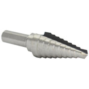#3 High Speed Steel Round Shank Step Drill Bit, (1/4" - 3/4" by 1/16")