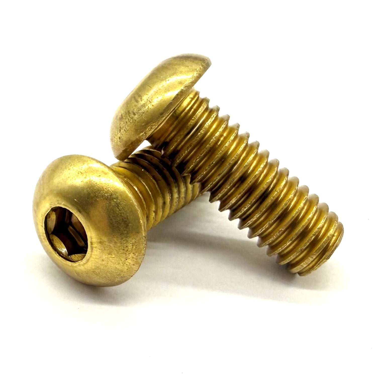 1/4"-20x5/8" Brass Button Head Socket Cap Screw