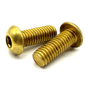 3/8"-16x1" Brass Button Head Socket Cap Screw
