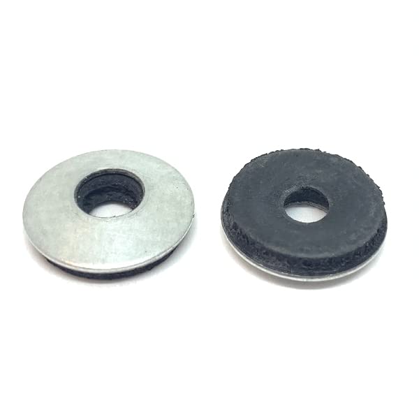 1/4" Steel Bonded Sealing Rubber Washers Galvanized