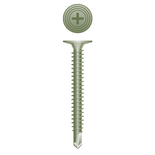 #8 Strong-Point Wafer Head 8-18 x 1-5/8, PH, Self-Drilling, Ruspert