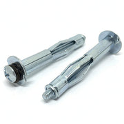 1/8" XS x3/4" Hollow Wall Drywall Anchor Standard Point Steel Zinc Clear