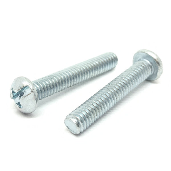 #12-24x3/4" Combo Round Head Machine Screws Steel Zinc