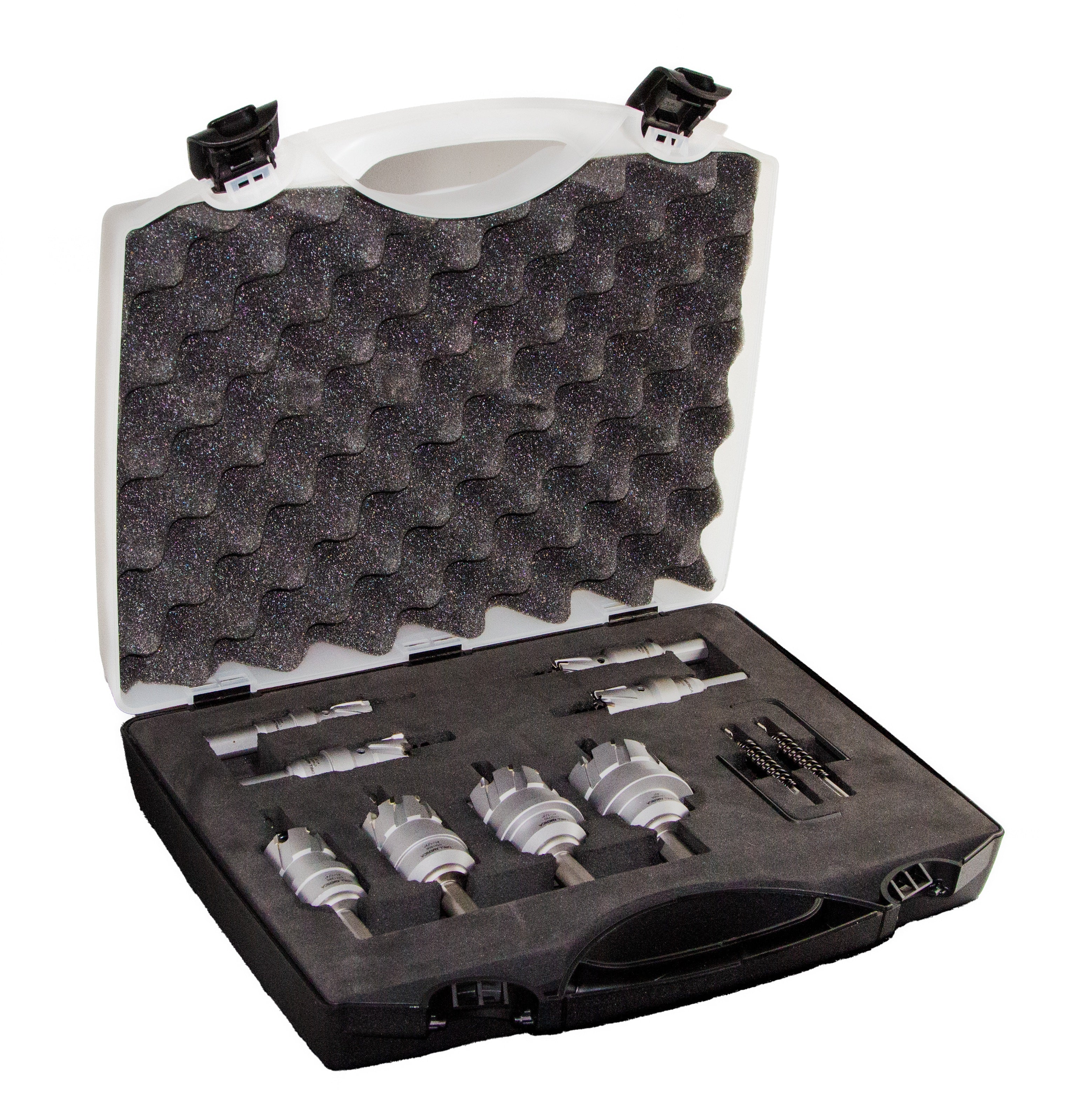 8 Piece Carbide Tipped Hole Cutter Set with 1" Depth of Cut
