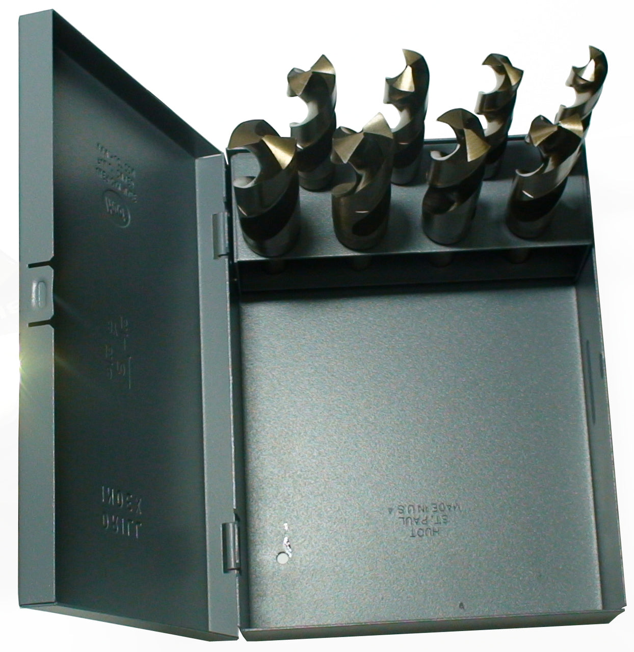 8 Piece Cobalt Drill Bit Set with Reduced 1/2" Shank, 9/16" - 1", D/ACO