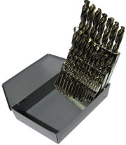 26 Piece Cobalt Split Point Stub Drill Bit Set, A -Z