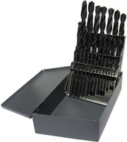 25 Piece HSS Black Oxide Jobber Length Drill Bit Set, D/AN, 1.00mm - 13.00mm