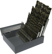 60 Piece HSS Black Oxide Stub (Screw Machine) Split Point Drill Bit Set, D/ASP, #1 - #60