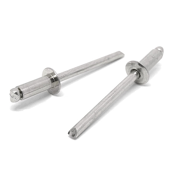 1/8" Dia 3/16"-1/4" (44) Grip - Dome Head Blind Rivets Stainless/Stainless Mandrel