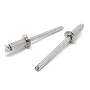 3/16" Dia 0"-1/8" (62) Grip - Dome Head Blind Rivets Stainless/Stainless Mandrel