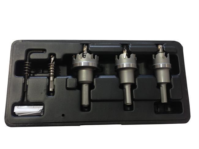 3 Piece Carbide Tipped Hole Cutter Set with 3/16" Depth of Cut