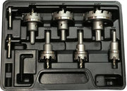 8 Piece Electricians Carbide Tipped Hole Cutter Set with 3/16" Depth of Cut