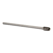 SC-3 3/8" X 3/4" X 6" Long Shank Cylindrical Radius End Carbide Bur 1/4" Shank