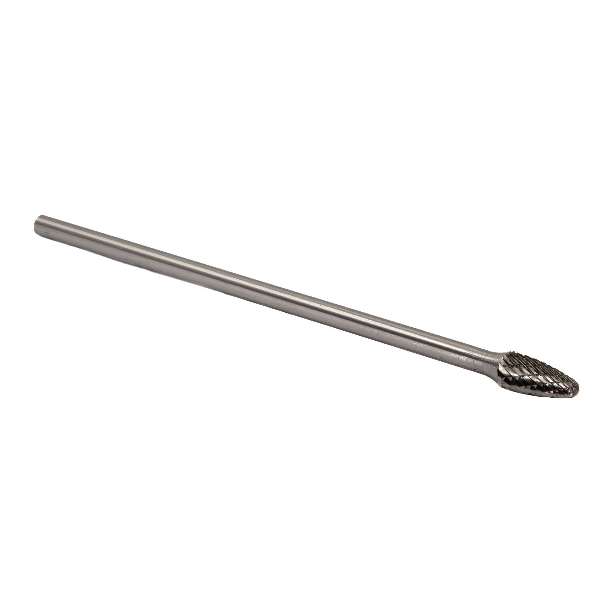 SF-3 3/8" X 3/4" 6" Long Shank Tree Radius End Carbide Bur 1/4" Shank