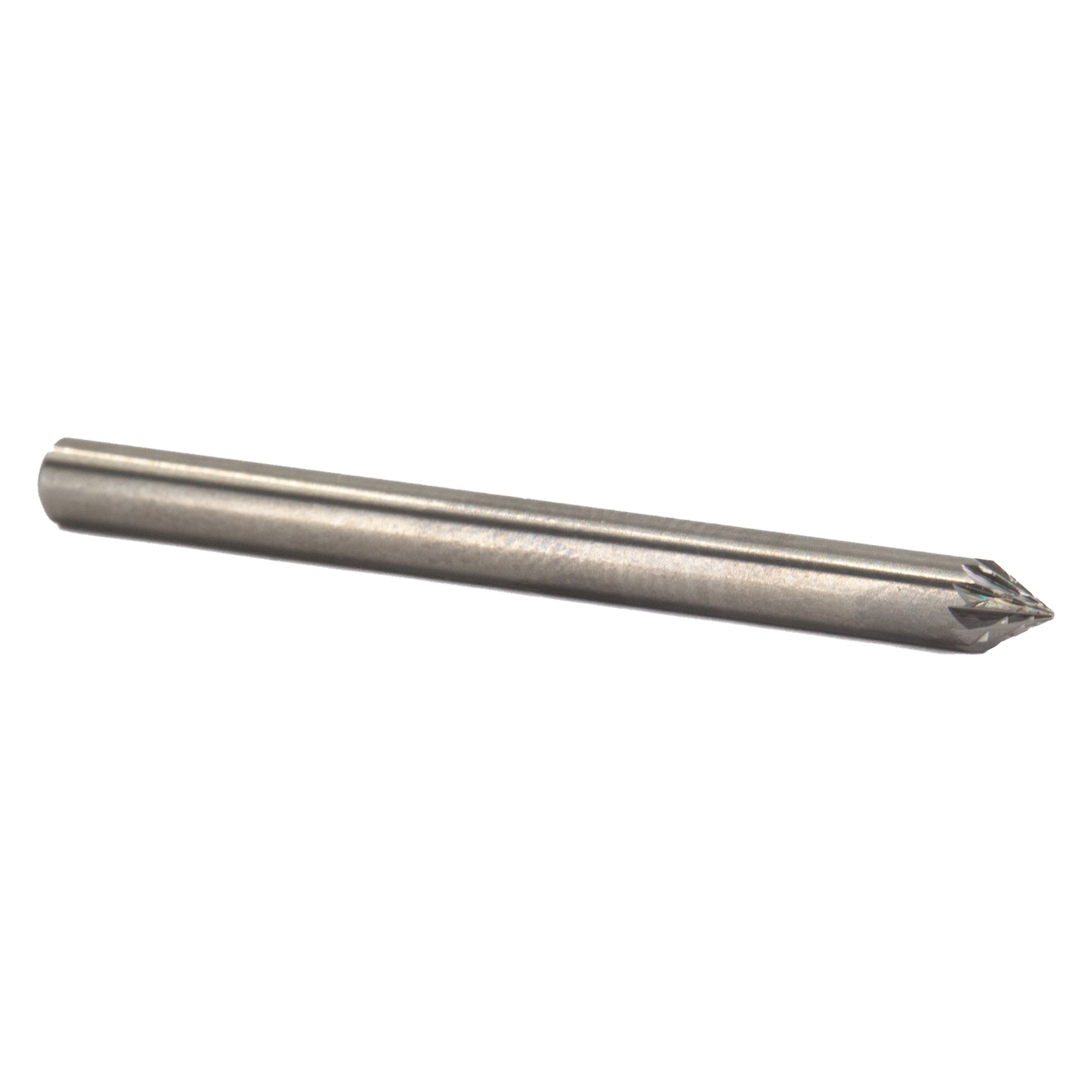 SJ-81 3/16" X 3/16" 60 Include Angle Carbide Bur 3/16" Shank