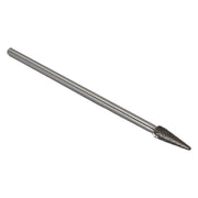 SL-3 3/8" X 1-1/16" 6" Long Shank Cone Radius End Carbide Bur 1/4" Shank