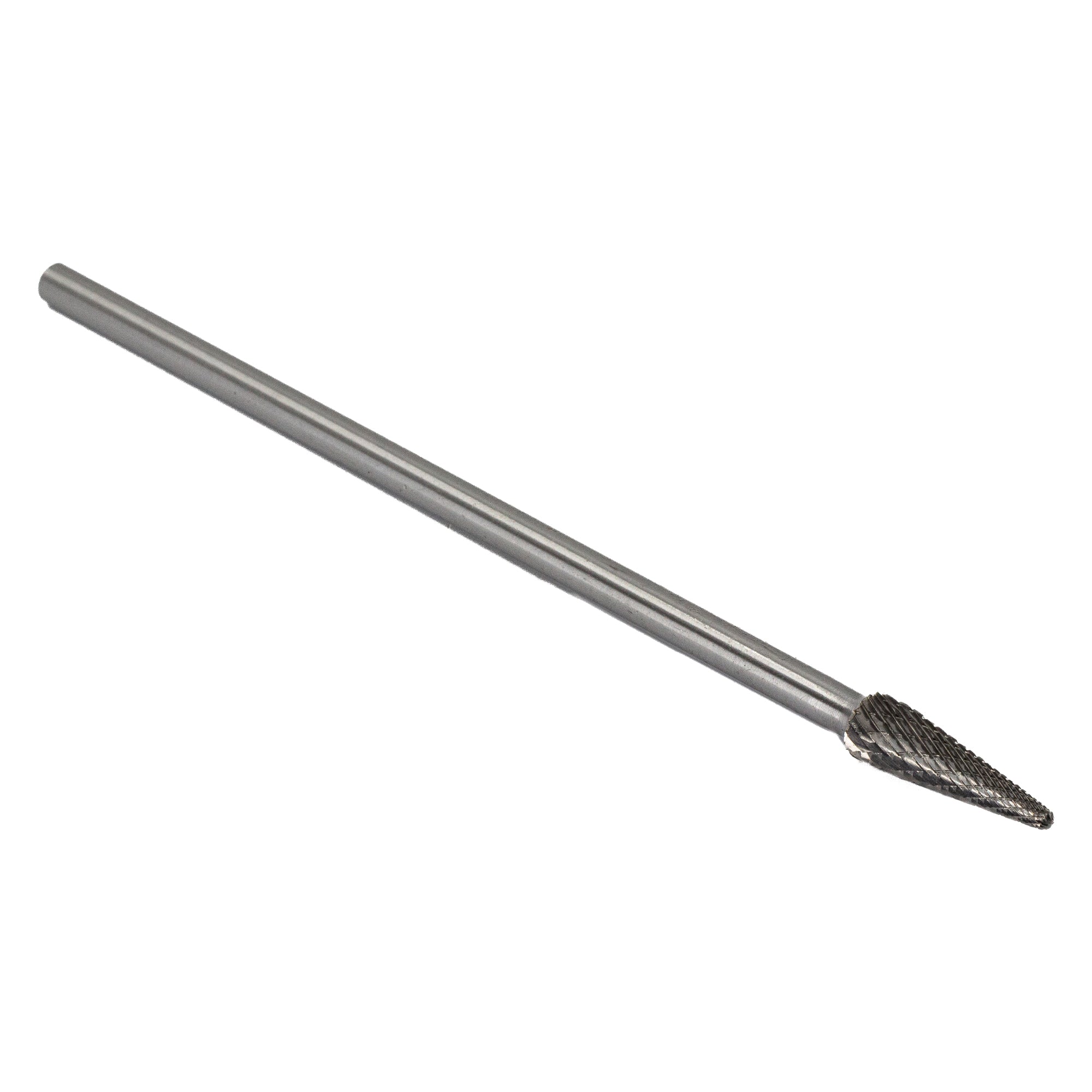 SL-3 3/8" X 1-1/16" 6" Long Shank Cone Radius End Carbide Bur 1/4" Shank